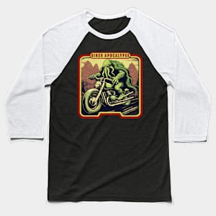 Cthulhu on motorcycle Baseball T-Shirt